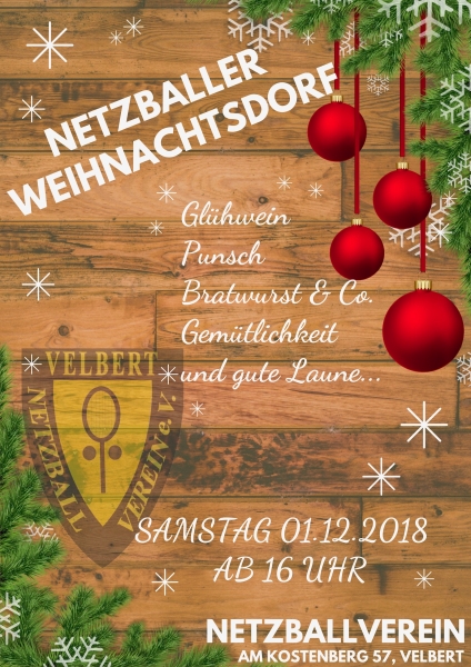 Netzballer-Weihnachtsdorf